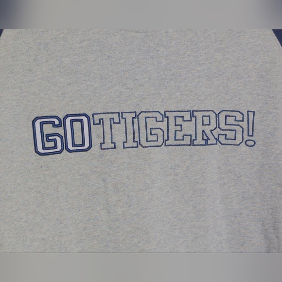 GoTigers! Taipei Tigers XL Street wear Men's Gray and Blue Sweatshirt - Picture 3 of 5